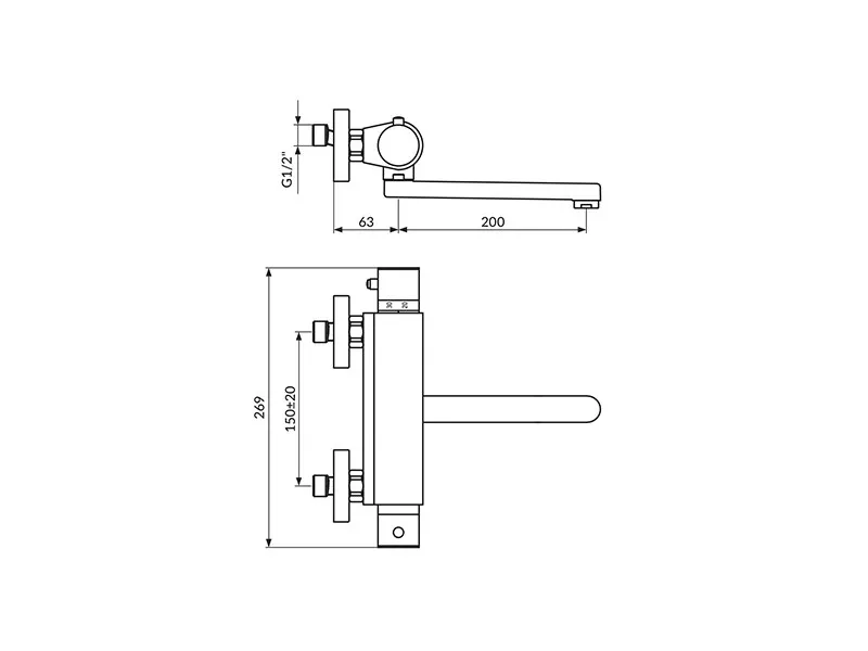 Rosan Thermo Uzidna Baterija Termostatska Jt31901 