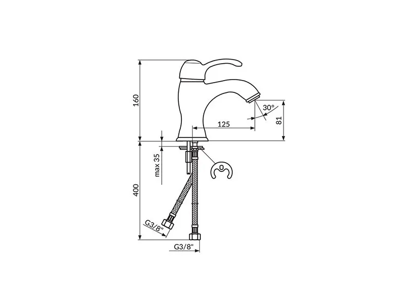 Rosan Jaffar Baterija Za Lavabo Jf30101 