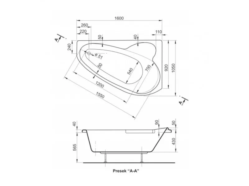 POLY KADA RIO DESNA 160X105 KOMPLET 