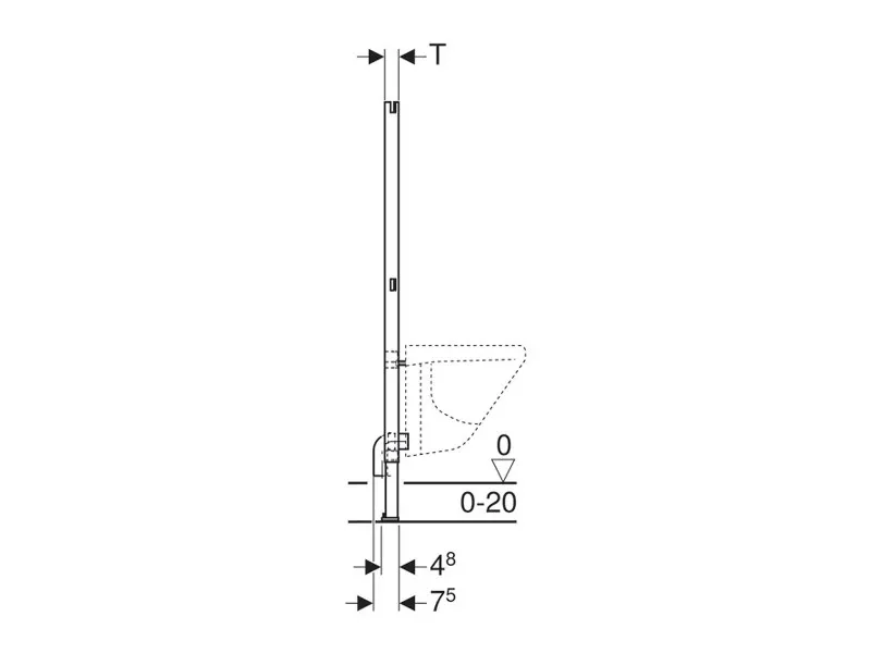 GEBERIT UGRADNI ELEMENT BASIC ZA BIDE 111.534.00.1 