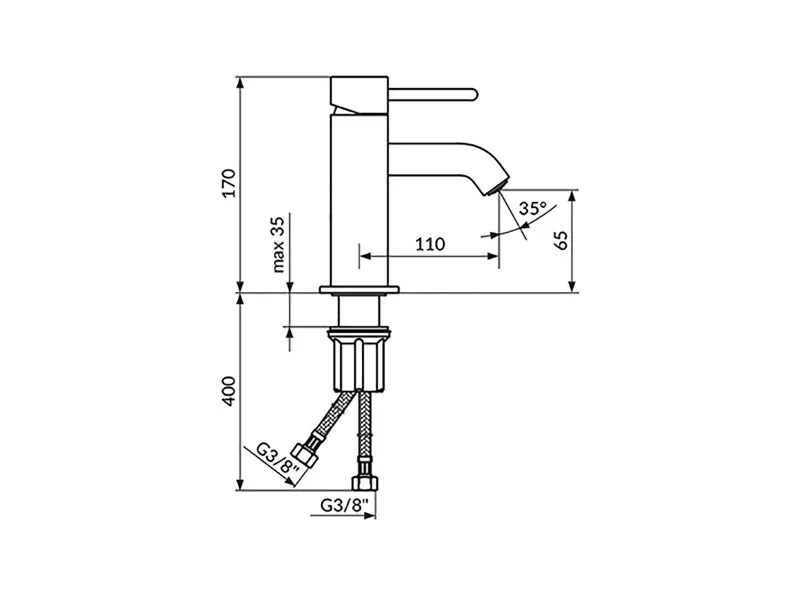 Rosan Dark Baterija Za Lavabo Jd30101 