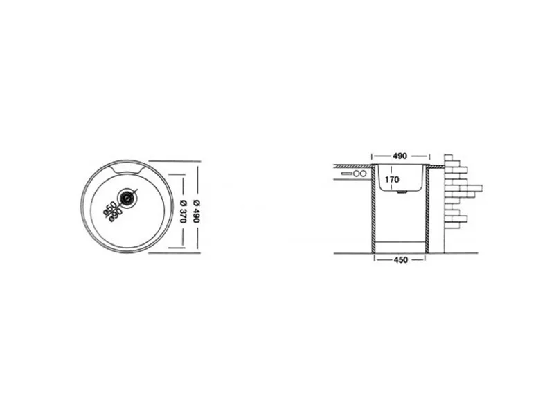 LIV INOX SUDOPERA UGRADNA  Ø48 EC-145 Ø90 