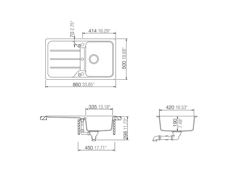 SCHOCK SUDOPERA FORMHAUS D100 860x500x190mm SABBIA (PESAK) 