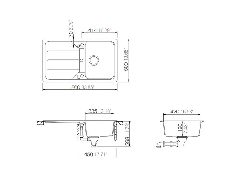 SCHOCK SUDOPERA FORMHAUS D100 860x500x190mm SAMPANJ 