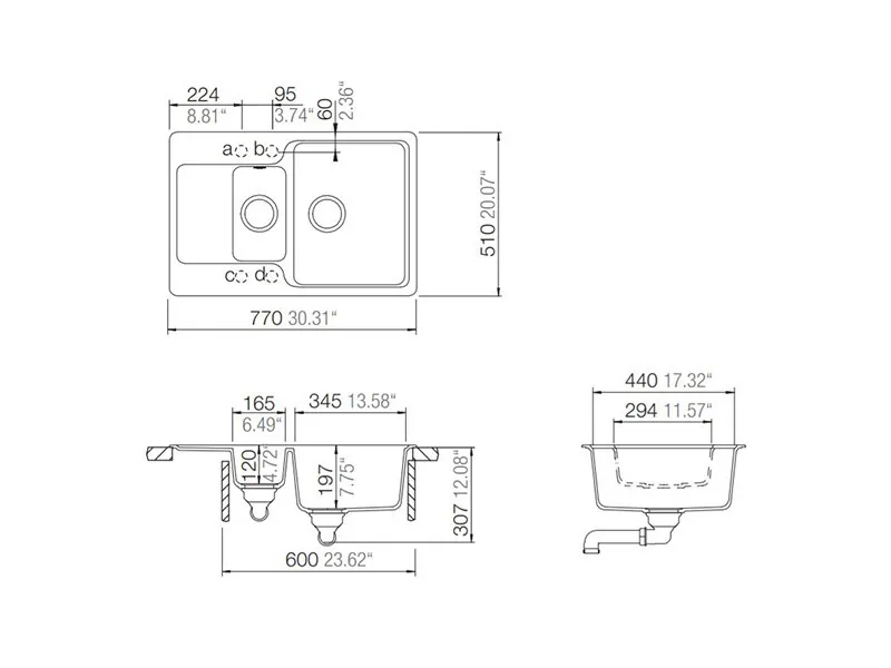 SCHOCK SUDOPERA MANHATTAN D150 770x510x197mm CRNA 