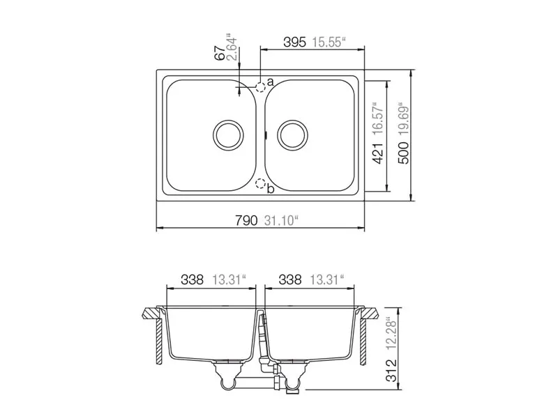 SCHOCK SUDOPERA LITHOS N200S 790x500x195mm SABBIA (PESAK) 