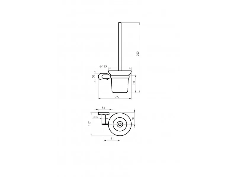 RUBINETA ESTE DRZAC WC CETKE 670114 