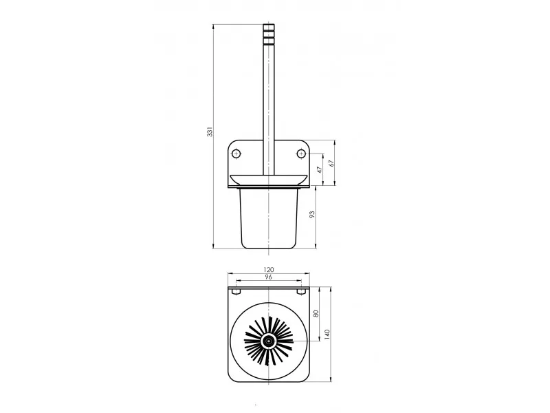 RUBINETA ALTO set galanterije - CRNI (BK) 670119 