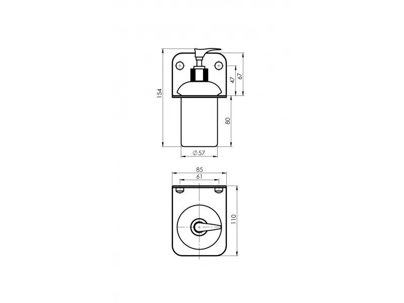 RUBINETA ALTO set galanterije - CRNI (BK) 670119 