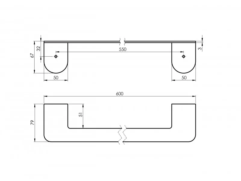 RUBINETA ALTO set galanterije - CRNI (BK) 670119 