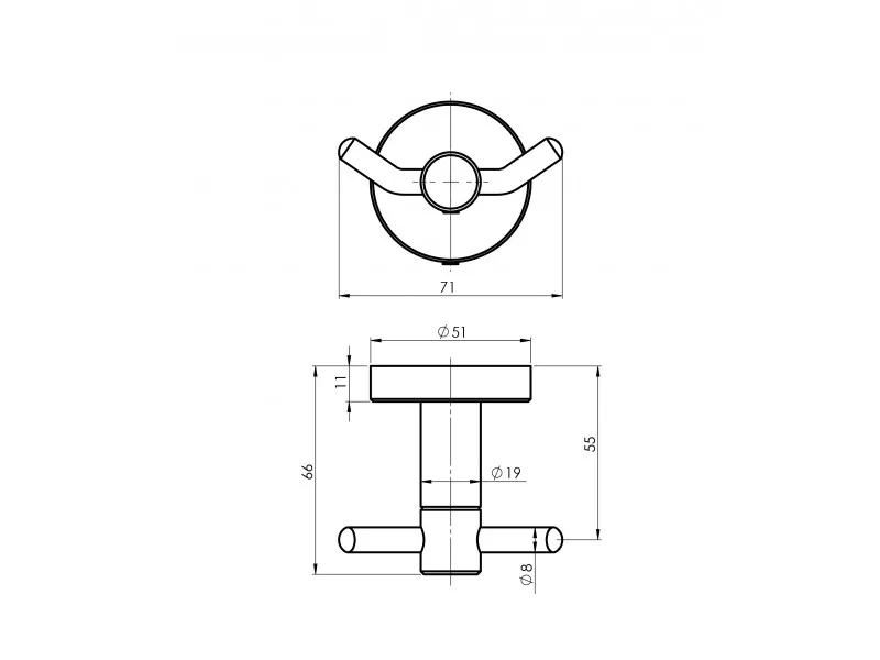 RUBINETA ROTE DRZAC BADE MANTILA 670120 