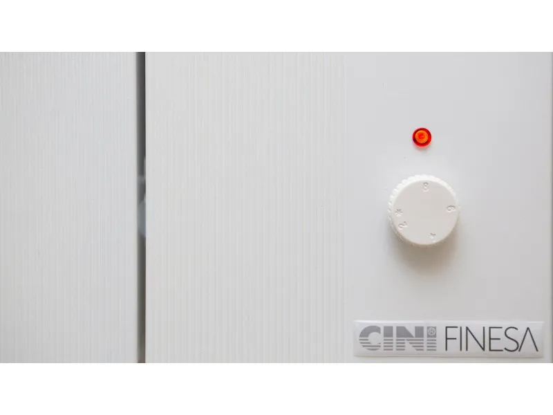 CINI RADIJATOR FINESA MONO, ELEKTRIČNI, 404X800, BELI, HROM PREČKA 4E208BMH 