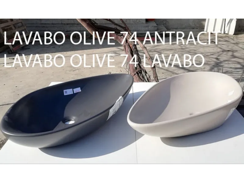 TURKUAZ OLIVE 74 cm LAVABO KAPUCINO MAT 71308 