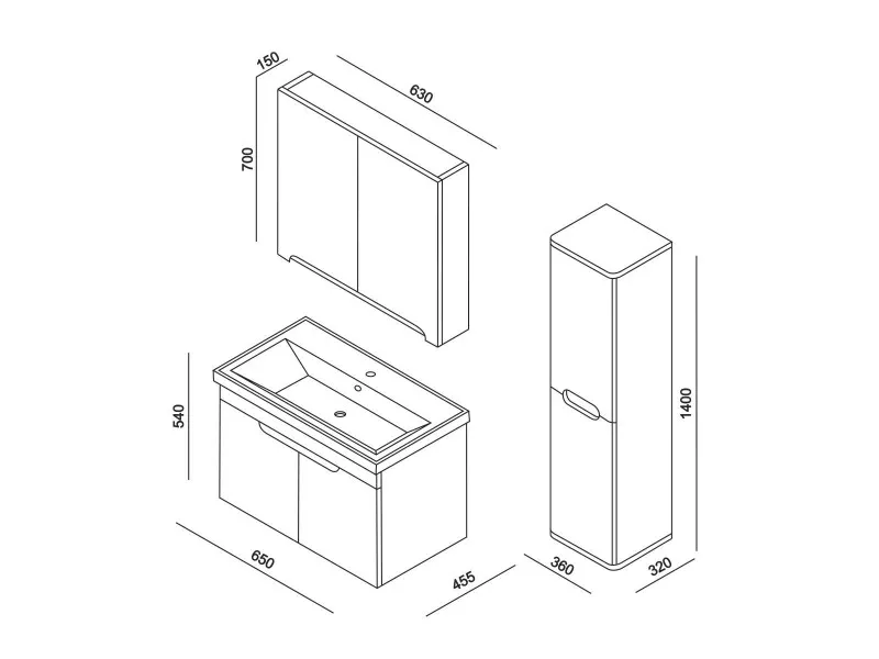 LINEART ENJ0650A.MR Ogledalo  ENJOY 650 atlantis 