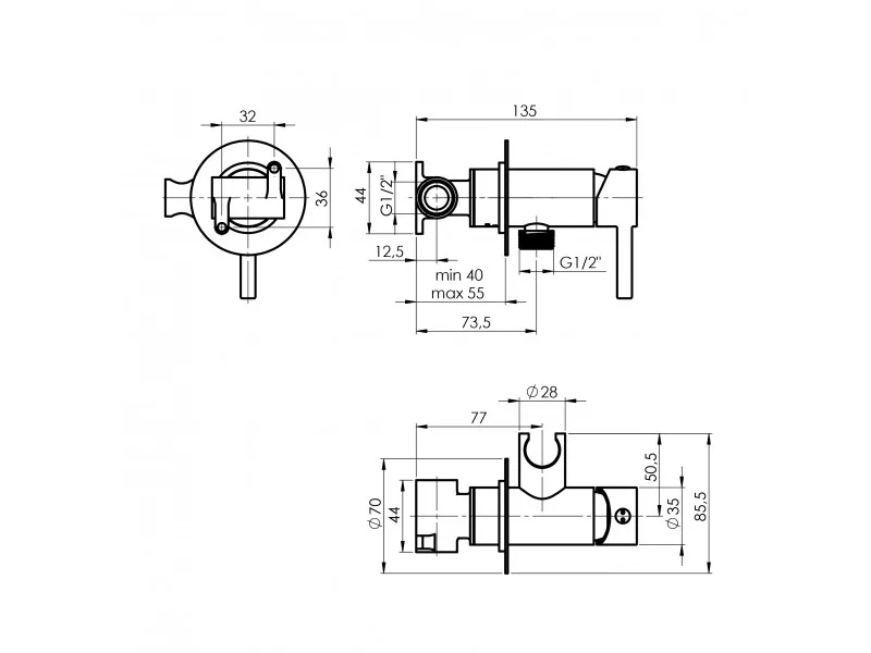 RUBINETA ULTRA BIDE UZIDNA 625121 