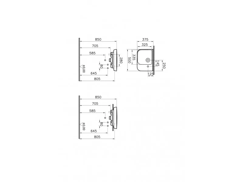 VITRA LAVABO SENTO 50CM 5945B003-0029 