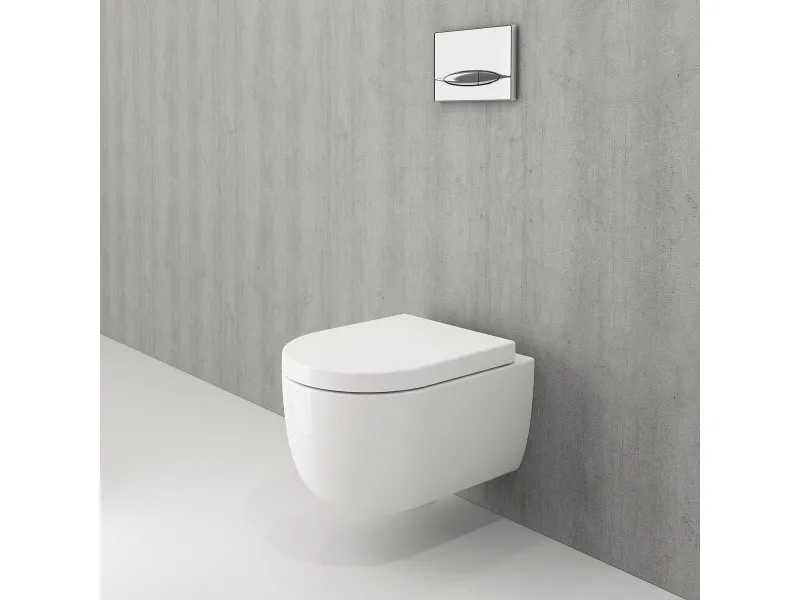 BOCCHI V-TONDO RIMLESS KONZOLNA SOLJA SA DASKOM SJAJ BELA 1417-001-0129 