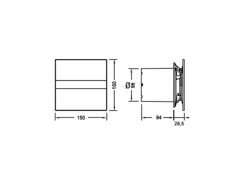 VENTILATOR CATA E100-GLT 