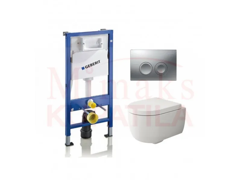 SET GEBERIT UGRADNI 458.112.21.1 + HROM MAT TIPKA + WC SOLJA BOCCHI SA DASKOM 