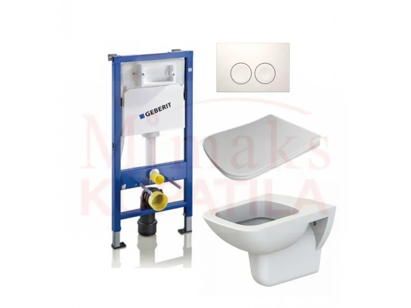 SET GEBERIT UGRADNI 458.112.21.1 + BELA TIPKA + WC SOLJA DURU SA DASKOM 