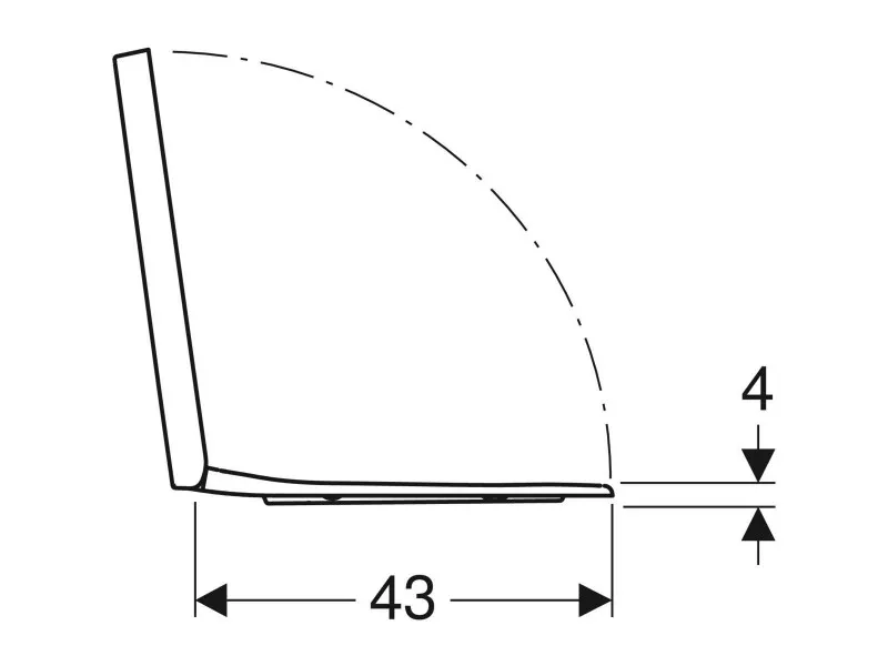 Geberit Selnova Square WC daska, pričvršćenje sa gornje strane,soft close 501.556.01.1 