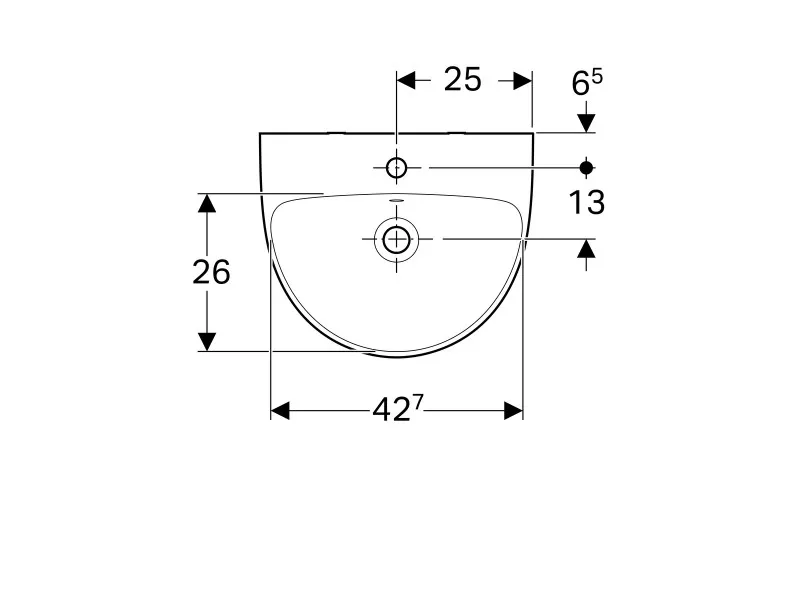 Geberit Selnova umivaonik, 50x41 cm 500.295.01.1 