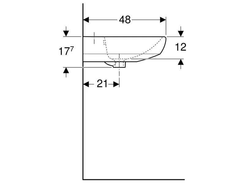 Geberit Selnova umivaonik, 60x48 cm 500.305.01.1 