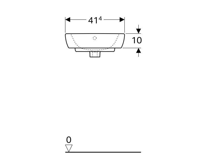 Geberit Selnova ugaoni umivaonik, 41,4 cm 500.326.01.1 