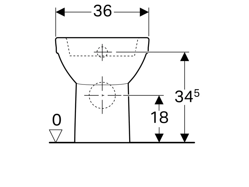 Geberit Selnova wc šolja,back to wall, horizontalni odvod 500.286.01.1 