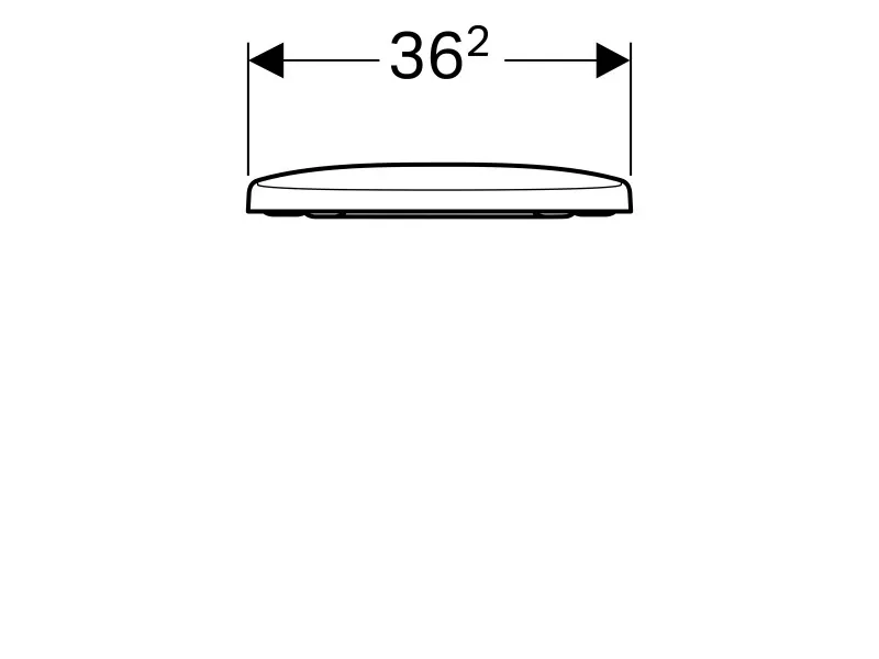 Geberit Selnova WC daska, pričvršćenje sa gornje strane  500.337.01.1 
