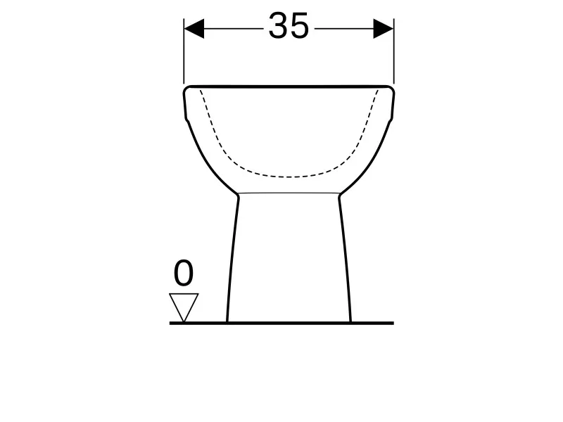 Geberit Selnova bide, back to wall 500.289.01.1 