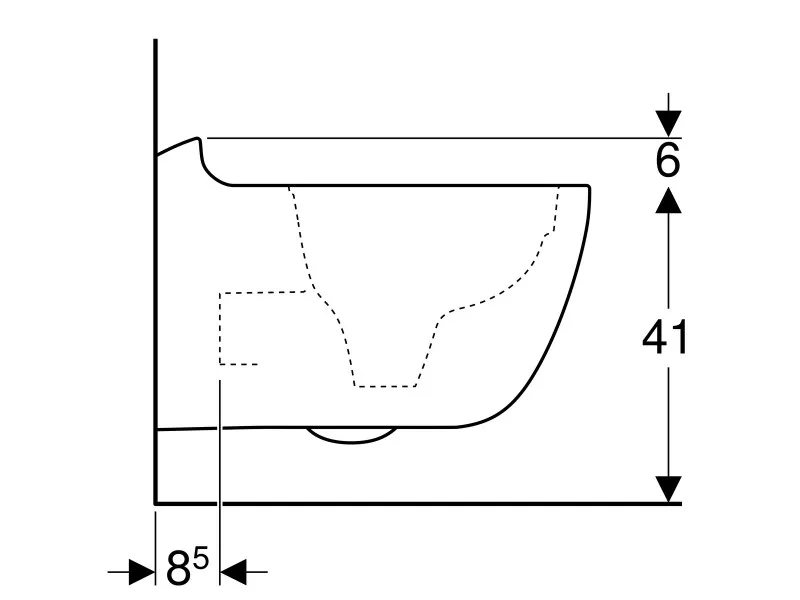 Geberit Citterio konzolna wc šolja , rimfree 500.510.01.1 