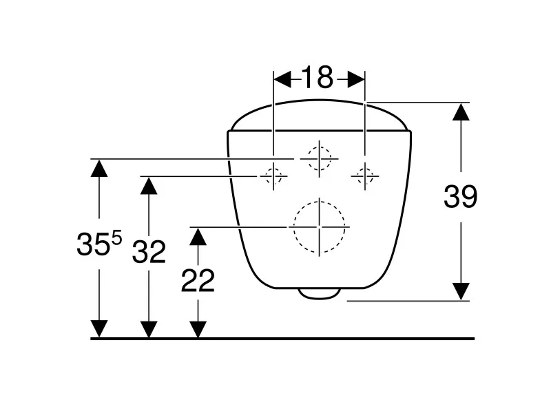 Geberit Citterio konzolna wc šolja , rimfree 500.510.01.1 