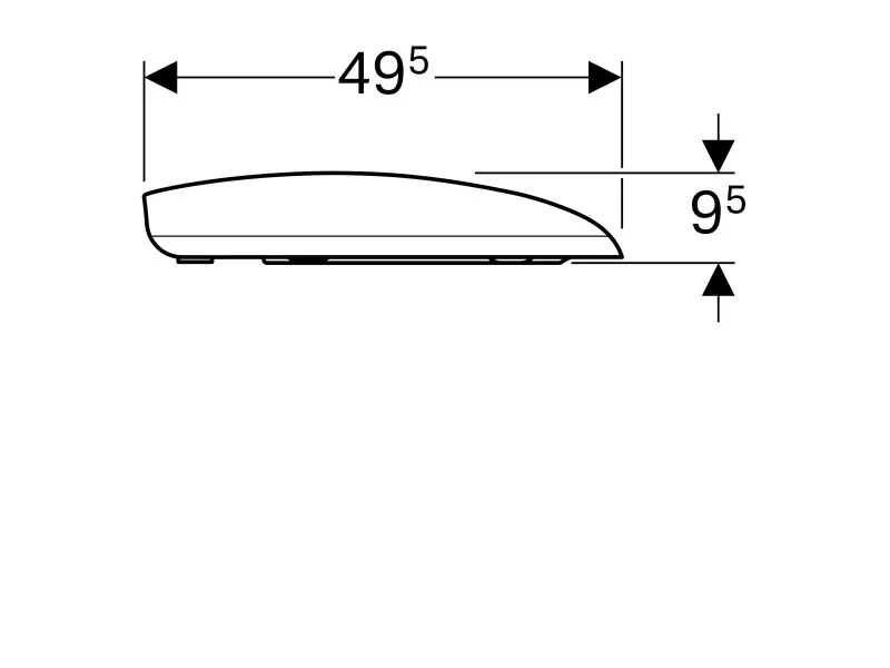 Geberit Citterio wc daska, soft close 500.540.01.1 