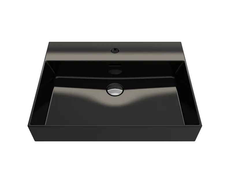BOCCHI MILANO 60 CM SA RUPOM LAVABO SJAJNA CRNA 1376-005-0126 