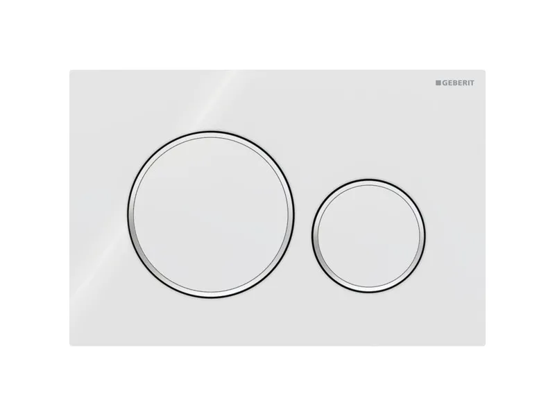 Geberit Tipka Sigma20 115.882.01.1 Beli/ Mat/ Lakirani 