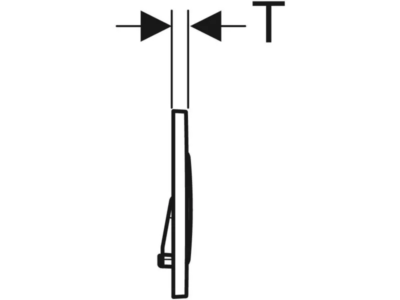 Geberit Tipka Sigma20 115.882.11.1 Bela/ Mat 