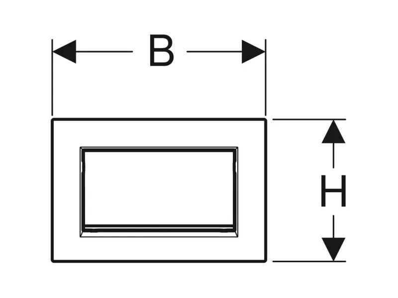 Geberit Tipka Sigma30 115.893.Kx.1 Bruseni/Sjajni/Bruseni Hrom 