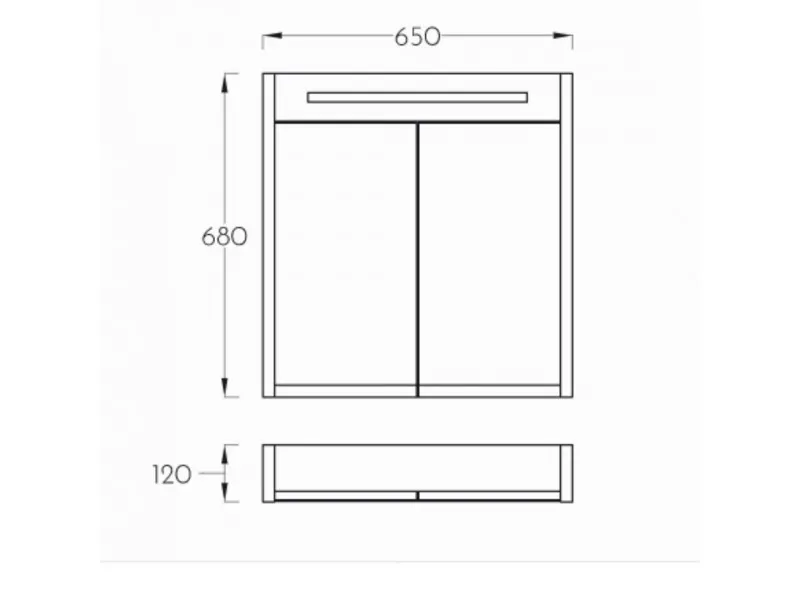 PINO ART PLAZMA 65 WHITE ORMARIC SA UMIVAONIKOM 265 