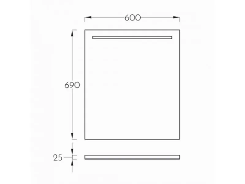 PINO ART SIGMA ART OGLEDALO 60 LED 0455 