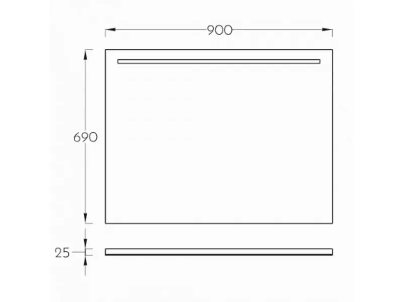 PINO ART SIGMA ART OGLEDALO 90 LED 0457 