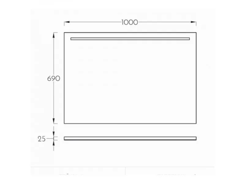 PINO ART SIGMA ART OGLEDALO 100 LED 0595 