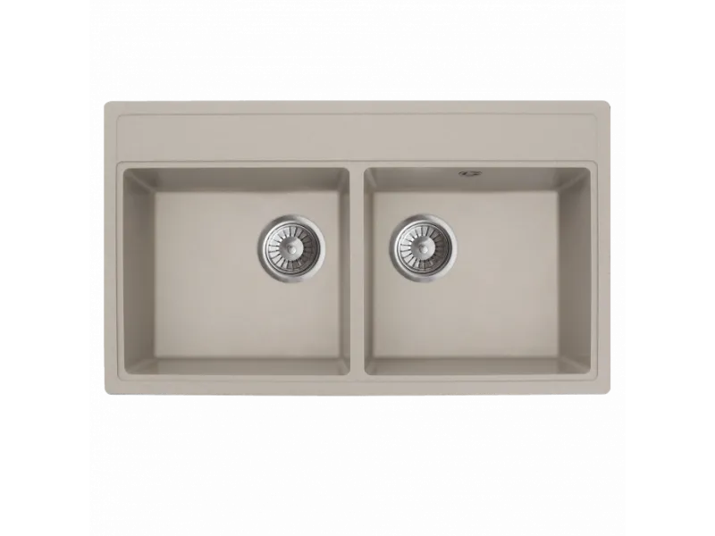 Milo Granitna sudopera MILO METRO 76x44 Pure sand sa sifonom dupla MET.P.2KBO 