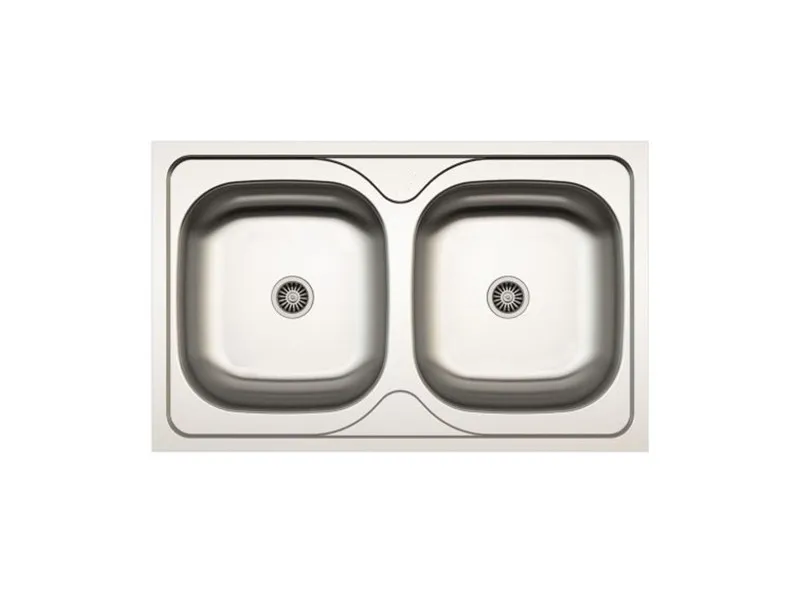 Lav sudopera BL AS 114 790x500x180 mm Debljina lima: 0.8mm bez sifona 