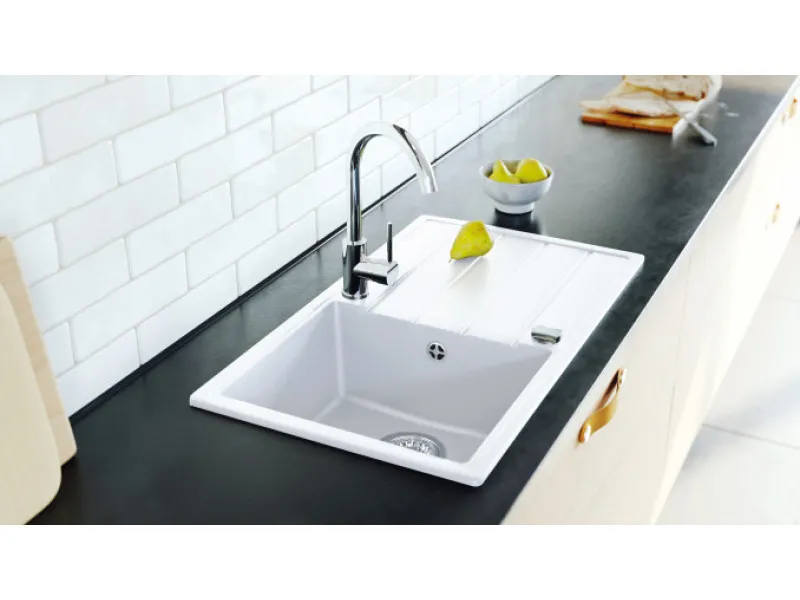 Milo Granitna sudopera MILO METRO 76x44 belo sa sifonom MET.M.1KDO 