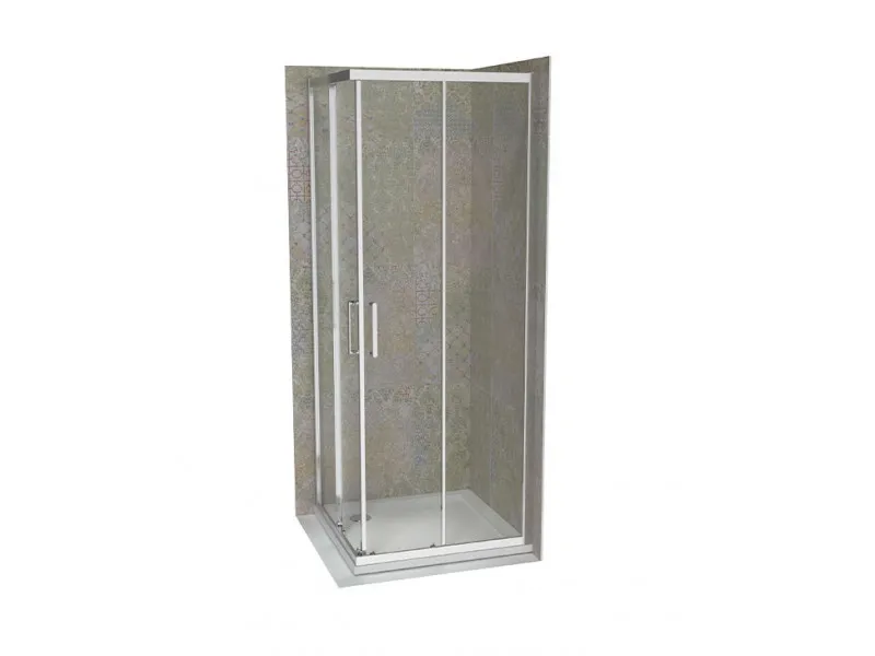 COPEN Tus kabina  ATLAS PRO 900x900x1950 hrom, staklo 6mm providno C-02-43K900 