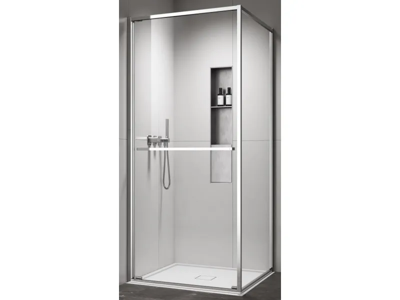 COPEN Tus kabina  ATLAS PRO 1V 900x900x2000 hrom, staklo 6mm providno C-02-43K9001V 