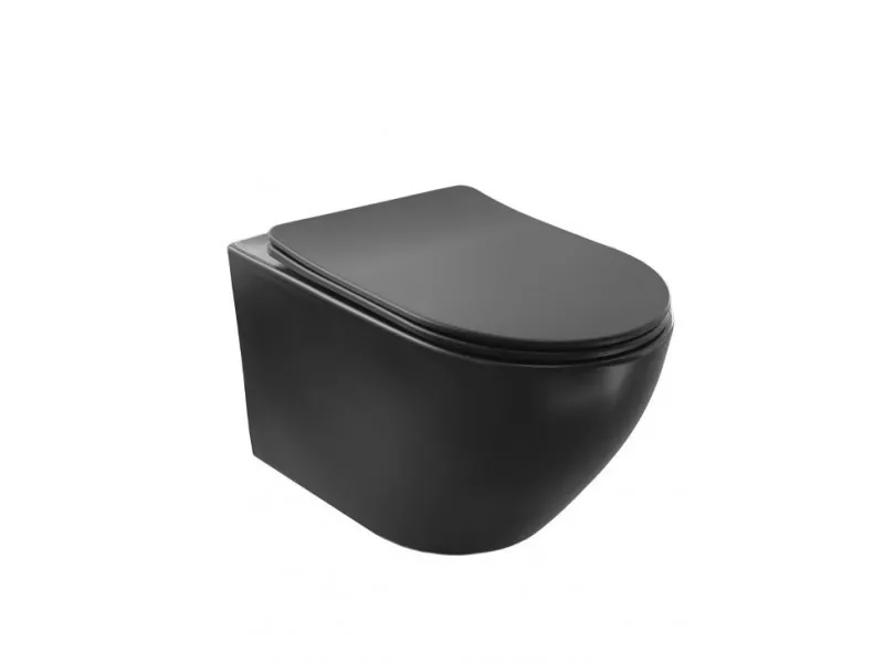 COPEN Konzolna solja TORNADO sa duroplast soft close wc daskom matt black C-15-300MB 