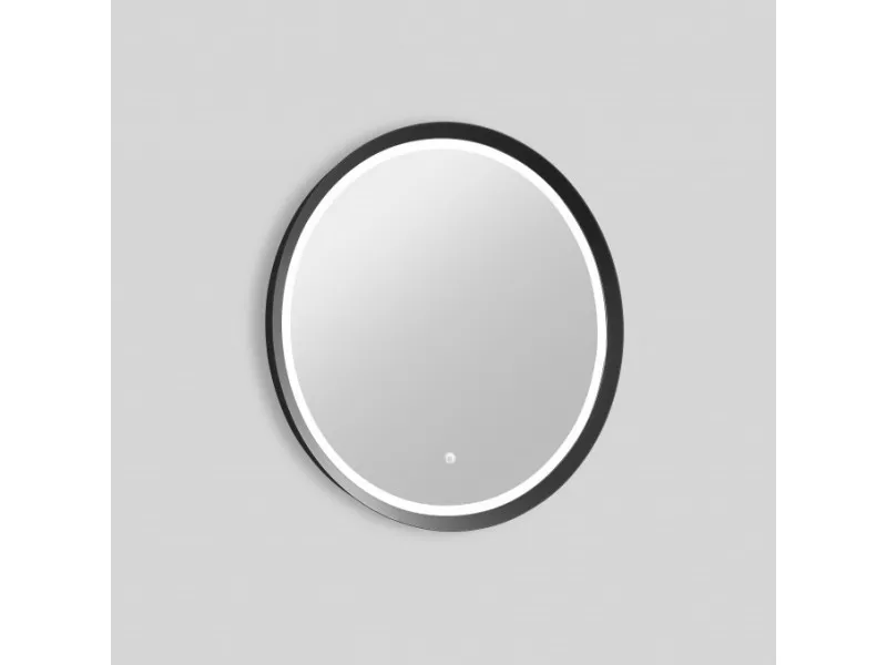 COPEN Ogledalo fi600 sa alu ramom 56,5mm LED mat crno C-06-100MB 