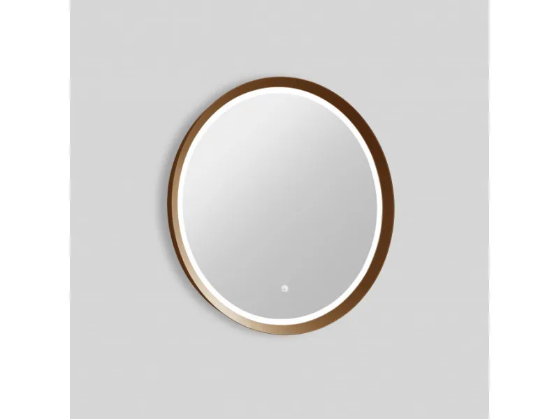 COPEN Ogledalo fi600 sa alu ramom 56,5mm LED zlatno C-06-100G 